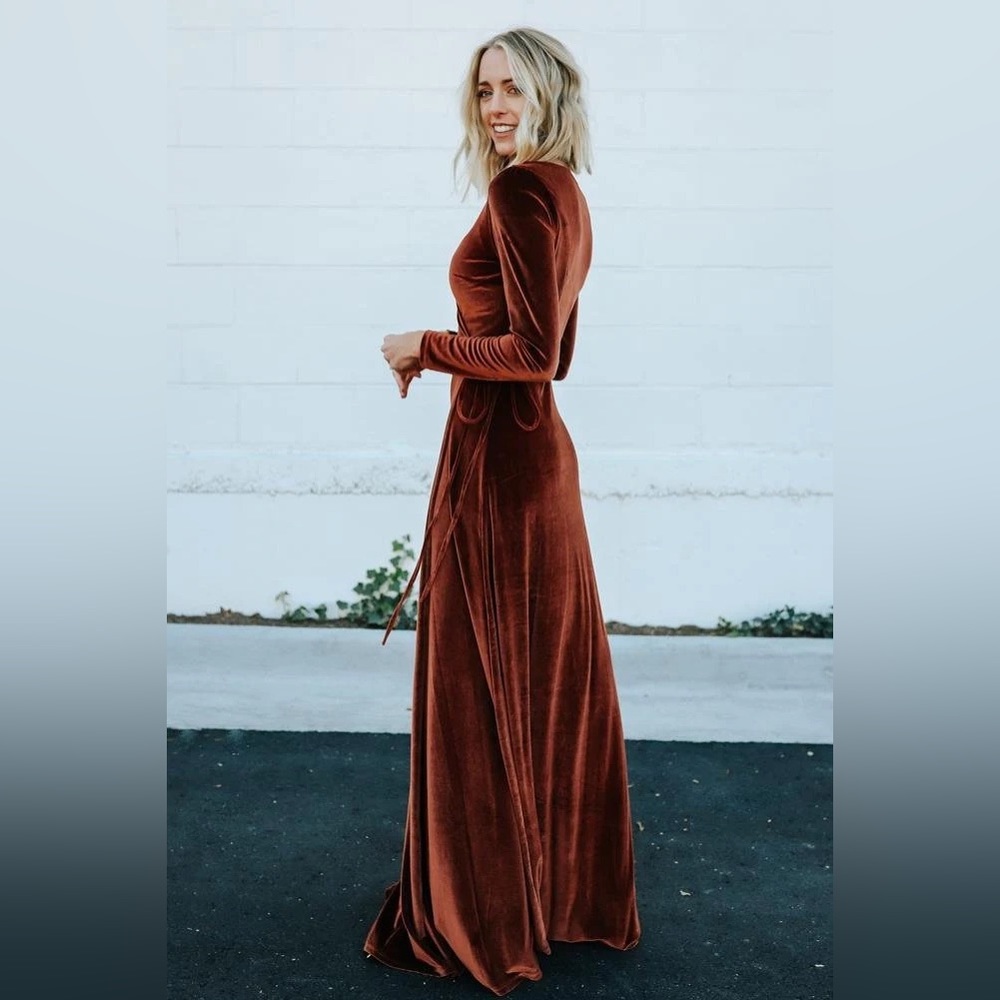 Baltic Born Esmeralda Velvet Wrap Dress